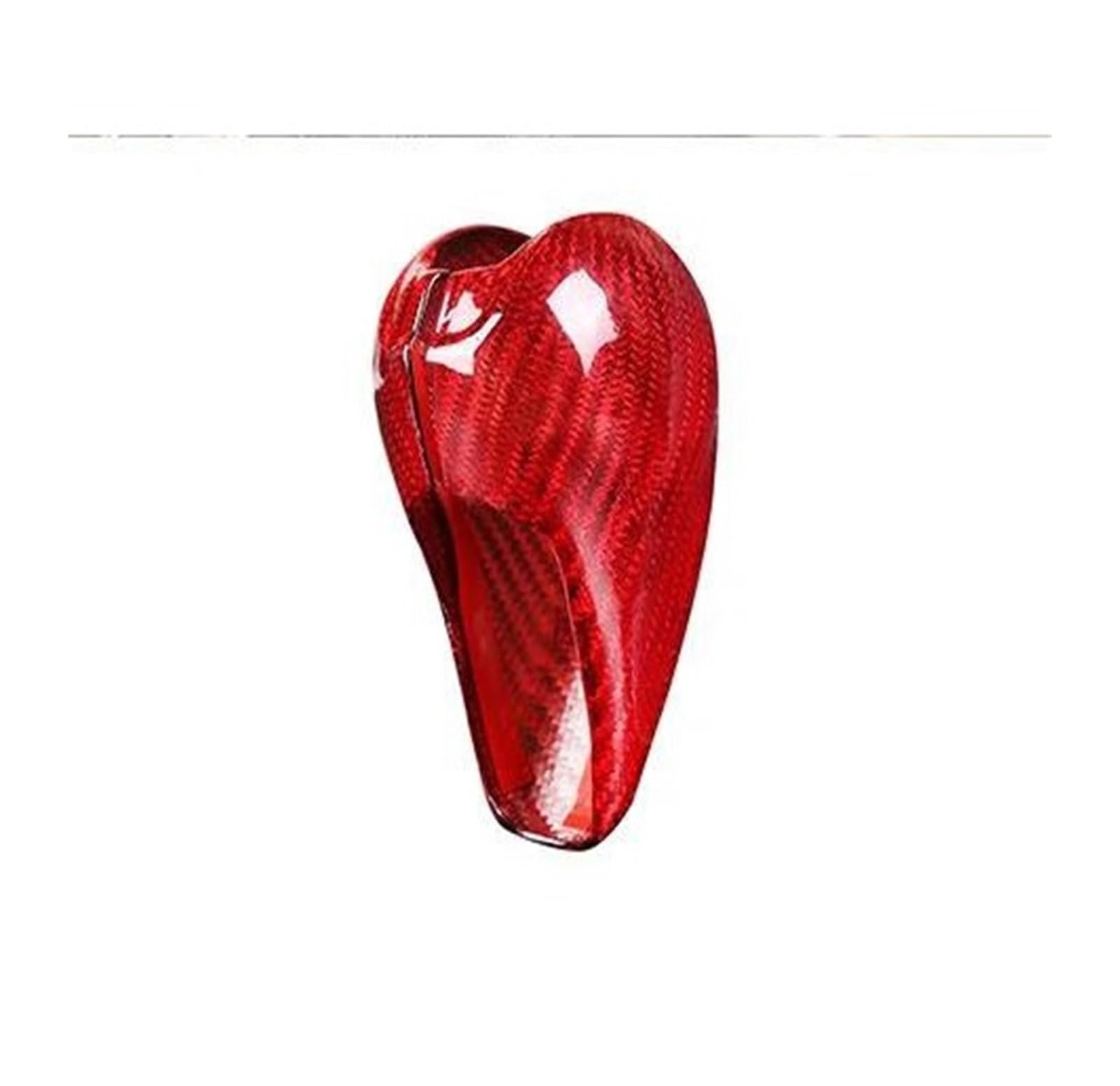 AHRPKAMERD Gear Shift Knob 1PCS for 718 911 for for Cayman for Boxster 2009-2021 Carbon Fiber Gear Shift Head Cover Trim Gear Stick Head(RED)