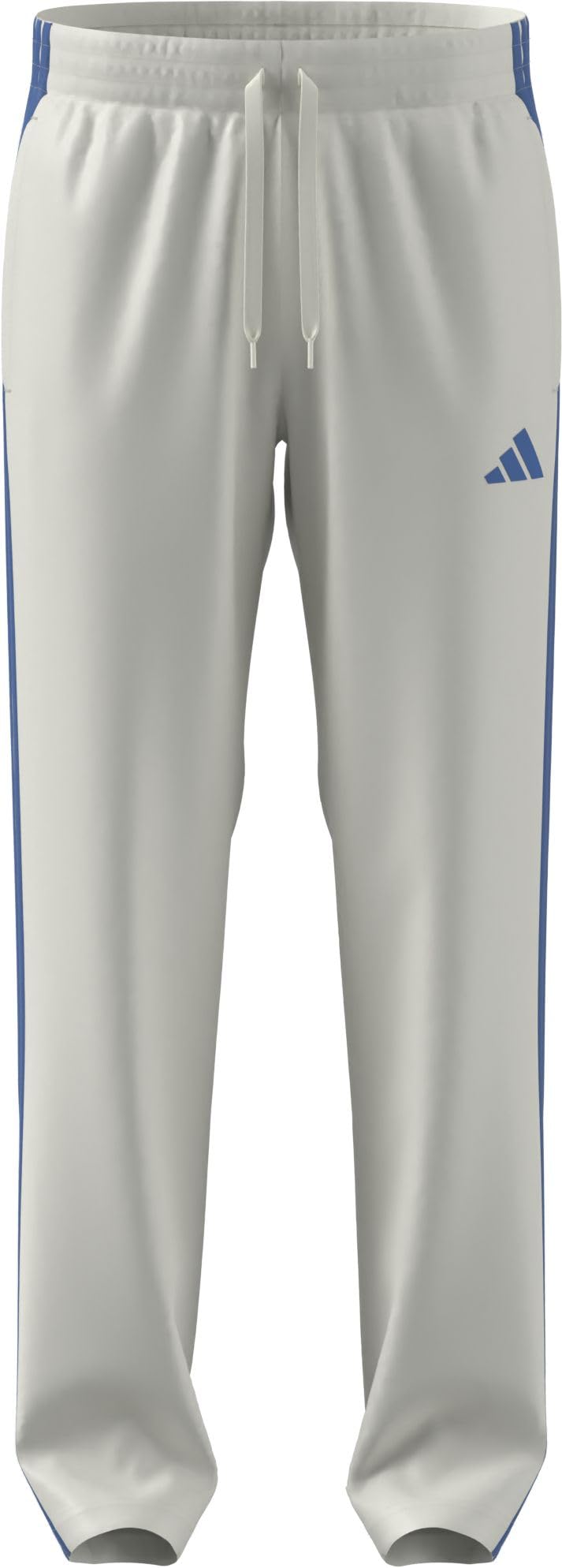 adidas Men's 3 STRIIPES Tricot Open Hem Trackpants, Off White, S