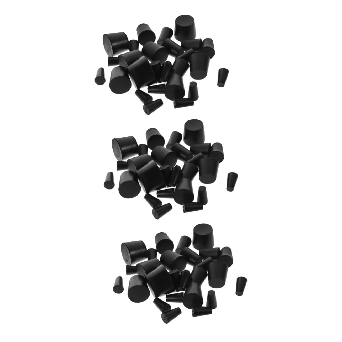 OUNONA 81piezas Tapones De Goma Tapered Para Laboratorio Tapones De Sellado De Goma Variedad Para Equipos De Experimentos