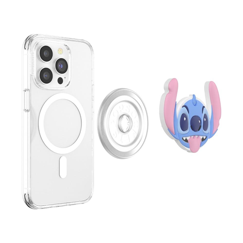 PopSockets Phone Grip For MagSafe, Secure Magnetic Phone Grip & Stand, Hands -Free Kickstand, Wireless Charging Compatible, Cute PopSockets, Pokemon Fairy - Tidepool Squishy Jigglypuff Sparkle - View #5
