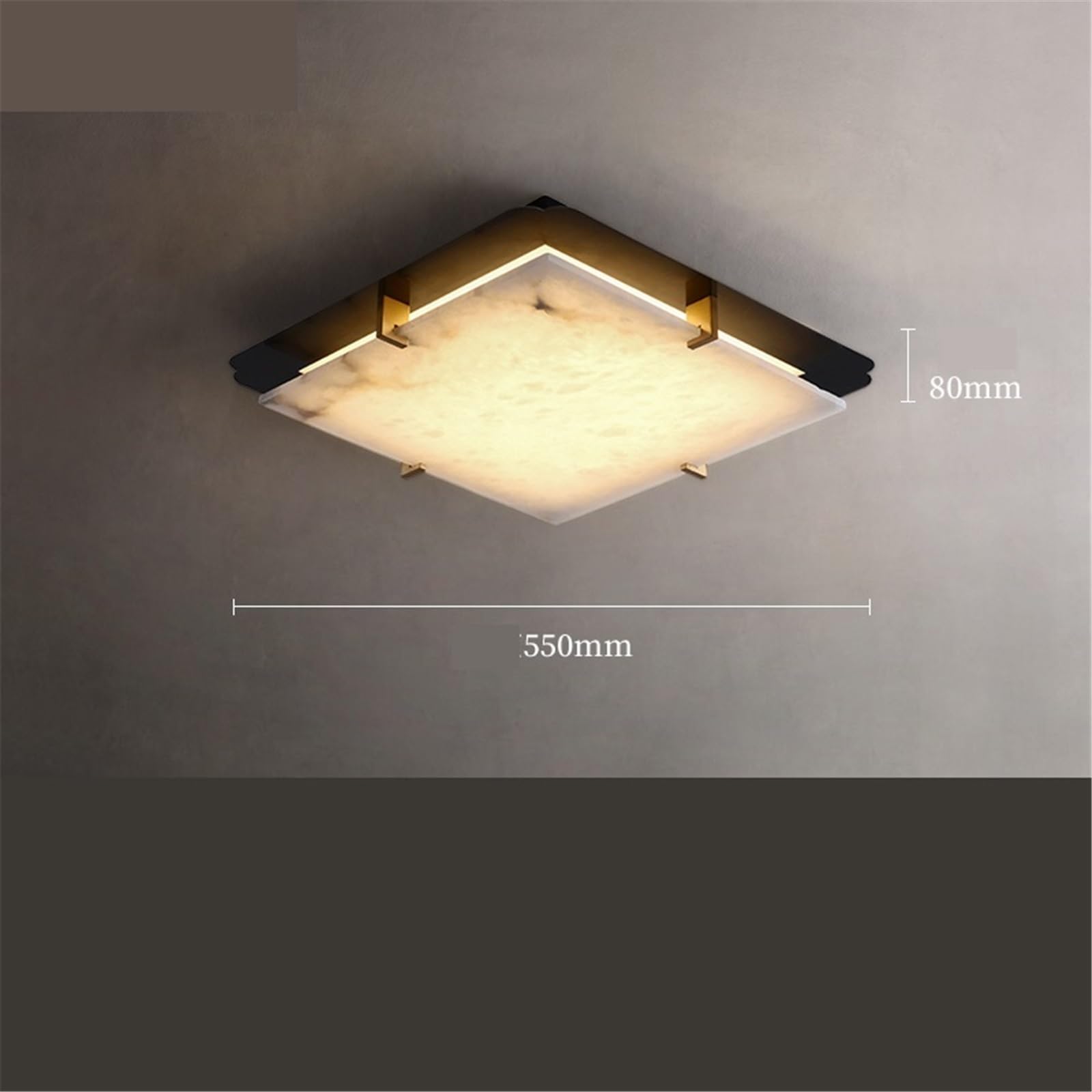 Lámpara de techo Lámpara de techo piedra Fengyun mediados siglo con iluminación LED creativa moderna for dormitorio y estudio Dormitorio
