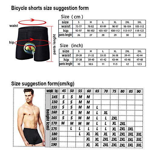 Roupa interior de ciclismo, Andoer Calções de ciclismo masculinos para bicicleta de montanha Calções