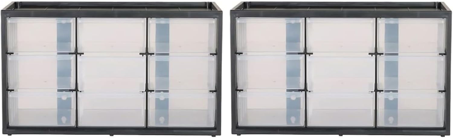 CRAFTSMAN Storage Organizer Bin System, 9 Compartment, Plastic (CMST40709) (Pack of 2)