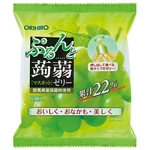 オリヒロ ぷるんと蒟蒻ゼリーパウチ マスカット