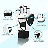 GALLIA Kickboxing Gloves Ankle Support Set, Half Finger Taekwondo MMA Gloves UFC Punching Gloves for Men Women Kid, Leather Boxing Equipment Karate Sparring Martial Arts Boxing Training (XL)