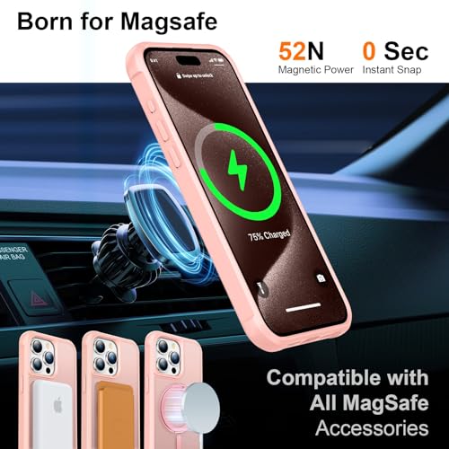 Carcasa iPhone 15 Pro antichoque con anillo Magsafe integrado 2