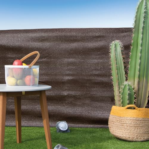 Malla de ocultación marrón Recynet Basic Nortene 70g exterior 1.5x50m 3