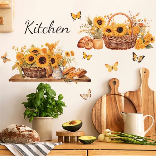 Vinilos Decorativos Girasol Amarillo Para Pared miniatura 1