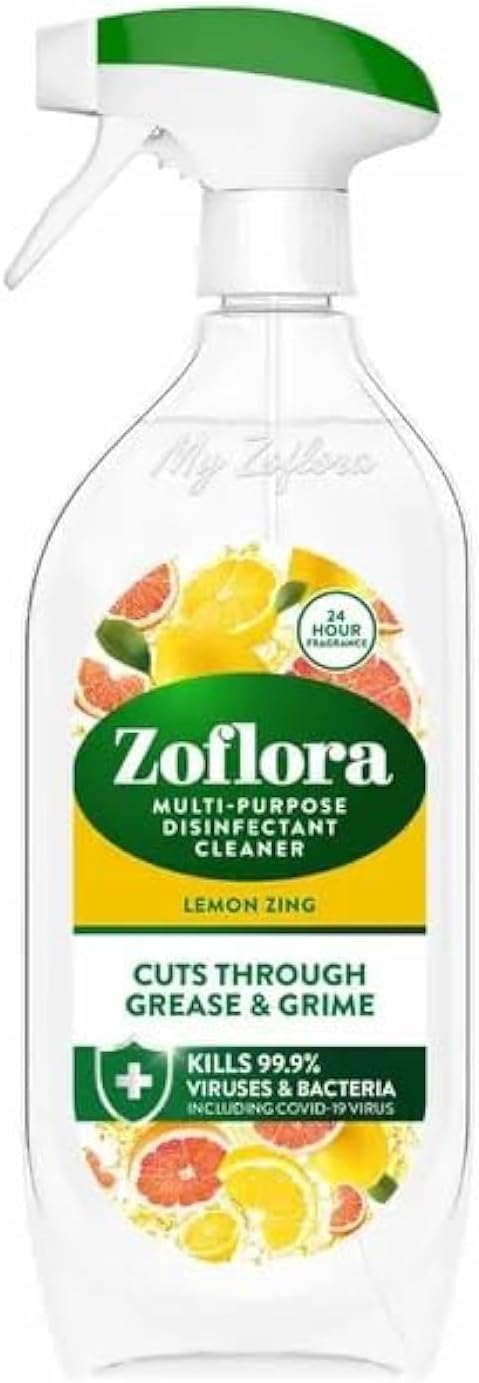 Zoflora Lemon Zing Multi-Purpose Disinfectant Cleaner Spray 800 ml