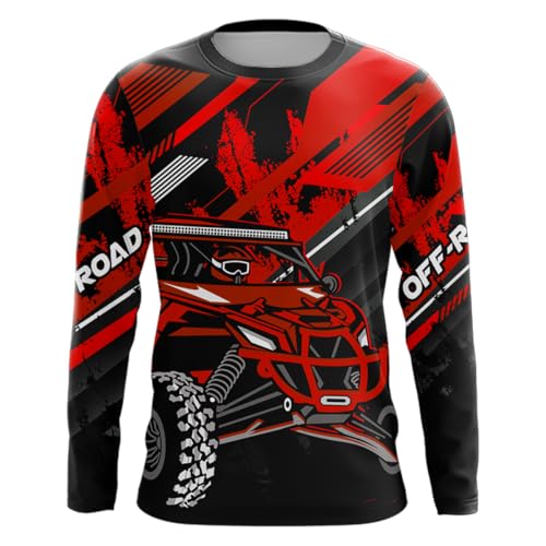 Custom UTV Motocross Racing Shirt Kid Men with Name Off-Road Jersey UTV Racing Shirt UPF30+ Long Sleeves2