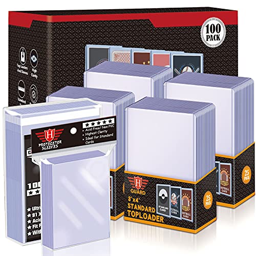 HOMTHY Toploaders Cards Sleeves Bundle for Trading Cards, 100