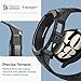 Spigen Rugged Armor Pro Designed for Samsung Galaxy Watch 6 44mm Case with Band Protective TPU Cover with Strap (2023) - Black