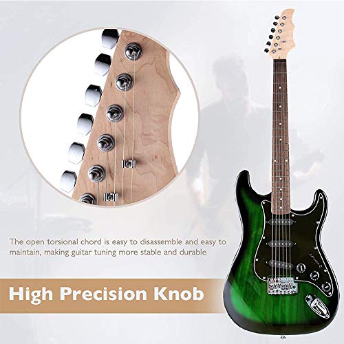 6 Cordes Guitare Électrique pour Les Débutants Adultes, 39 Pouces Guitare Électrique Kit Débutant, Tuner, Cordes, Choix, Bandoulière Et Sac - Les Beatles, Paul McCartney, John Lennon, RIngo Starr, George Harrison 6 Cordes Guitare Électrique pour Les Débutants Adultes, 39 Pouces Guitare Électrique Kit Débutant, Tuner, Cordes, Choix, Bandoulière Et Sac – Image 4