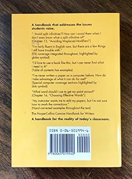 Paperback The Harpercollins Concise Handbook for Writers Book