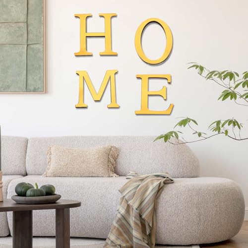 Letra L espejo de pared decorativo para iniciales personalizadas en salones 7