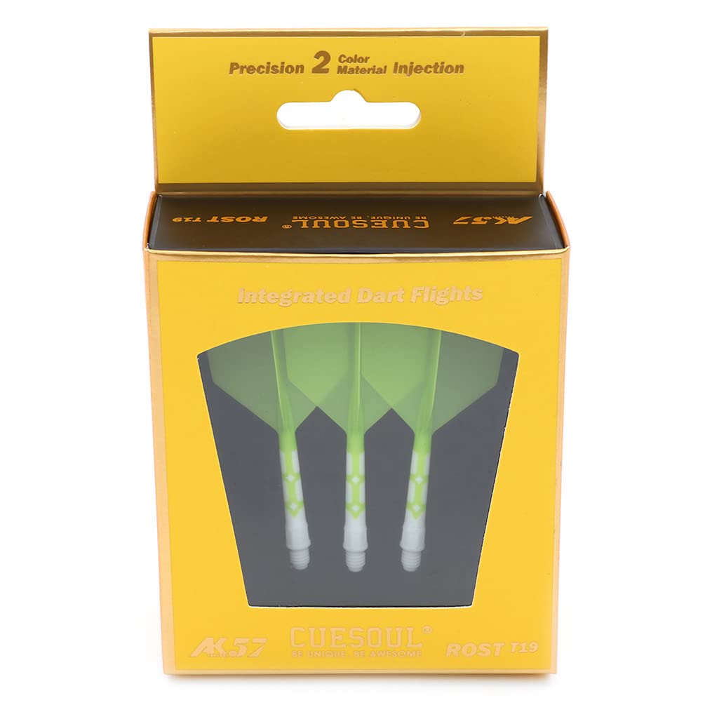 CUESOUL ROST T19 Integrierter Dartschaft und Flights Big Wing Shape, 3er-Set