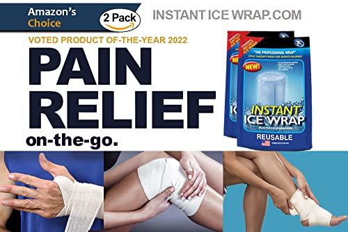 Instant Ice Wrap for Instant Pain Relief, 2 Packs, Reusable Cold Therapy & Compression Ice Wraps, No Refrigeration Needed. - Image 3