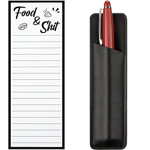 Zonon Magnetic Note Pad for Fridge with Pen Holder Grocery List N...