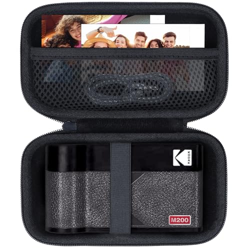 Lebakort Hard Case Compatible with KODAK Mini 2 ERA 4PASS Portable Photo Printer/KODAK Mini Shot 2 ERA 4PASS 2-in-1 Instant Camera and Photo Printer (Black Case)