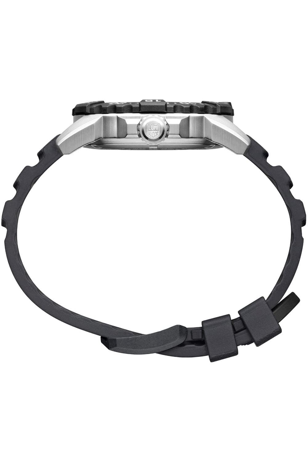 Luminox Herren Taucher Uhr Navy Seal Steel 3250 Series in der Farbe Schwarz mit Kautschukarmband, Gehäusedurchmesser: 45 mm, XS.3251.CB