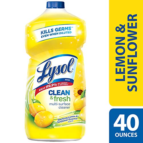 Lysol Clean & Fresh Multi-Surface Cleaner, Lemon & Sunflower, 40oz