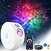 LED Alexa Proyector Estrellas, ZOTO 3D Protector Galaxia con Función de Sincronización/Diseño Silencioso, 16 Millones de Colores RGB Dimming+Lámpara de Proyección LED de 4 escenas Niños/Regalo