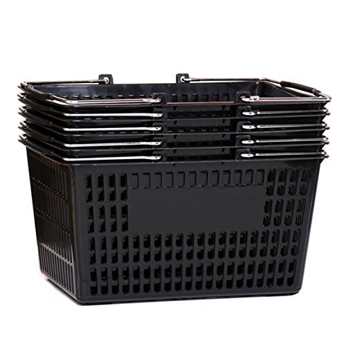 Black Shopping Basket Set of (5)