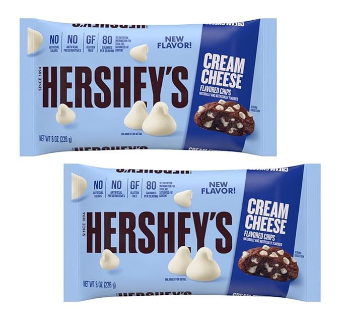 Cream Cheese Flavored Baking Chips Pack of 2 Rich And Creamy Taste Perfect For Cookies, Cakes, Muffins And Desserts Gluten-Free, No Artificial Colors Or Preservatives Ideal For Baking And Sharing(Pack of 2 )