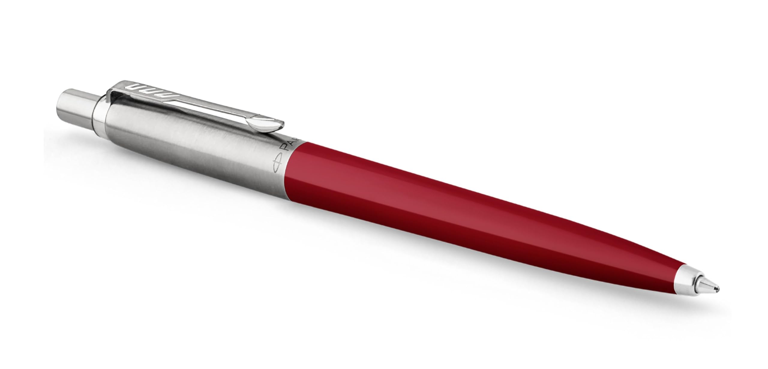 Parker Jotter Originals Stylo à Bille Gel Rouge - Encre Gel Noire, Pointe 0,5mm, Finition Classique, Coffret Cadeau