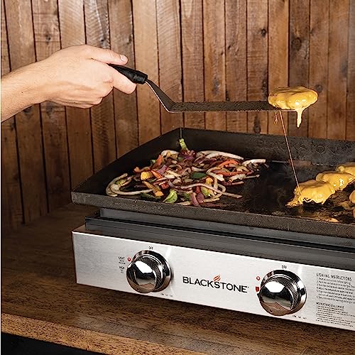 Blackstone 1666 22” Omnivore Original Tabletop Griddle with Hard Cover, Powder Coated Steel, Black