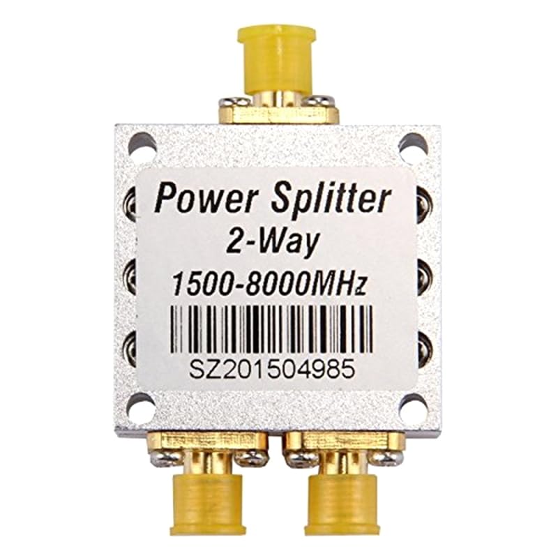 High Frequency 1.5-8Ghz Power Divider 1pcs/1500~8000Mhz 2 Way RF Power Splitter Combiner w/SMA Female Connector