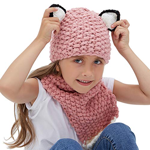 Inverno Bambino Cappelli Maglia Sciarpa Animale
