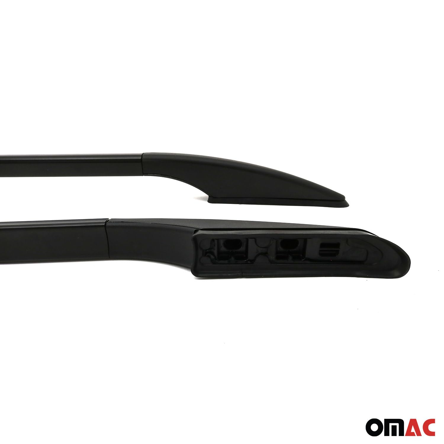 OMAC Barras de Techo Barras de Techo Compatibles con VW Caddy Maxi 3 2003-2015 L2 Langer RS ALU Negro