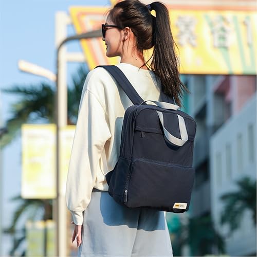 FILLIX Daily Waterresistant Foldable Backpack for Travel Shopping Outdoor Hiking Lightweight Cute Casual Minimalist (Navy)4