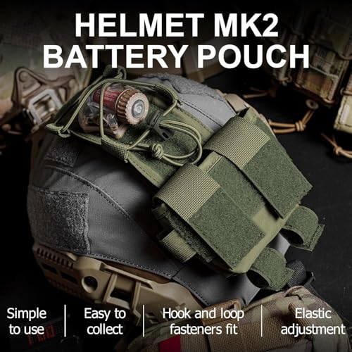 Pochette de casque réglable pour batterie tactique et contrepoids - 7