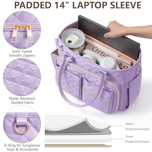 Image of Large Bible Bag with Bible Cover Case for Women, Quilted Church Tote Bag Carrying Case w /Shoulder Strap, Bible Study Supplies Journaling Kit Accessories, Christian Gift for Women Mom Friends Teacher