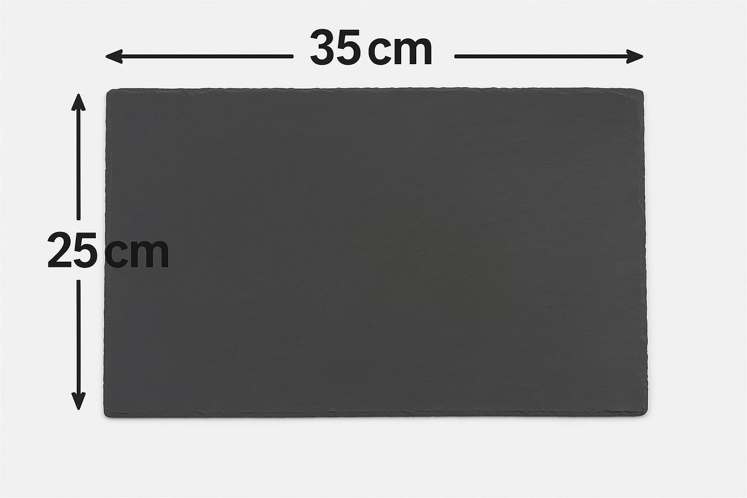 hausleben Lot de 4 plateaux en ardoise rectangulaires, 35 x 25 cm, plateau de service en ardoise naturelle, antidérapants, adaptés à un usage alimentaire, modernes, idéaux pour le fromage, les sushis