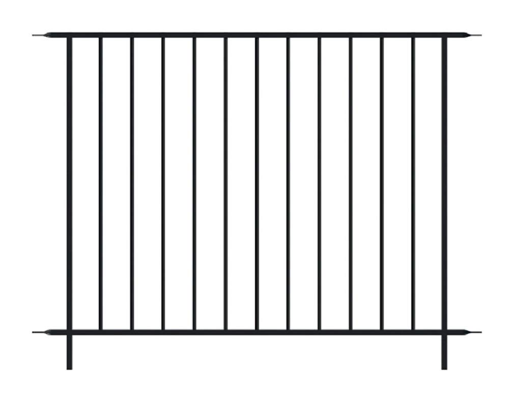 Panacea Abbey Road Fence Section Black 92x122 cm