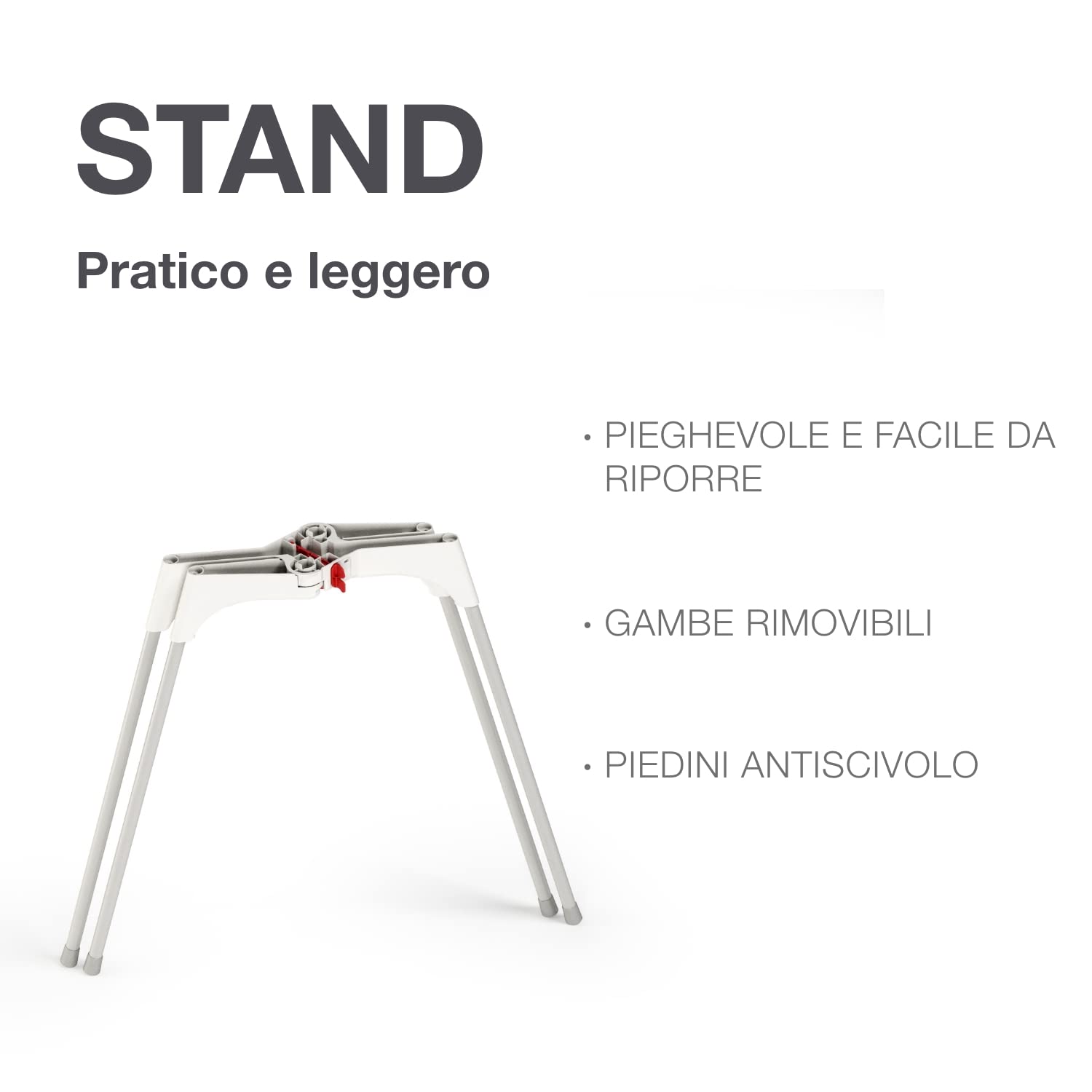 OKBABY Kit Vaschetta Bella e Cavalletto di Supporto - per il Bagnetto del Neonato 0-12 Mesi - Vaschetta Grigia