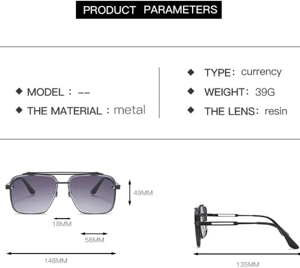 Fashion Luxury Gradient lens Men Sunglasses Men Vintage Sun Glasses