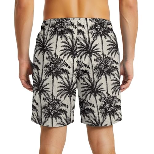 Mens Hawaiian Beach Shorts Summer Casual Comfortable Breathable Swim Shorts with Pocket Fit for Vacation Travel Wear2