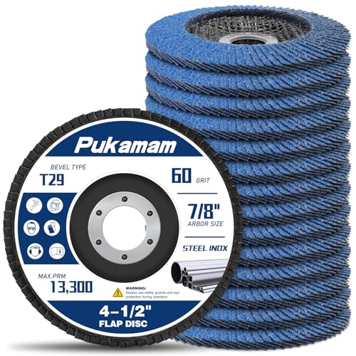 14 Pack Zirconia Flap Discs 4 1/2 for Angle Grinder 60 Grit