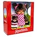 Sekiguchi 254930 - Original Monchhichi Mutter mit Kind im Kinderwagen, Plüschfigur mit Pünktchenkleid und zwei Zöpfen mit pinker Schleife, ca. 20 cm großes Kuscheltier aus braunem Plüsch MI 4 günstig Kaufen-Sekiguchi 254930 - Original Monchhichi Mutter mit Kind im Kinderwagen, Plüschfigur mit Pünktchenkleid und zwei Zöpfen mit pinker Schleife, ca. 20 cm großes Kuscheltier aus braunem Plüsch
