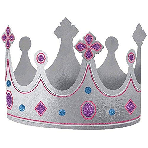 Princess Tiara Hair Comb Fun Favors - Amscan Princess Metallic Tiaras ...