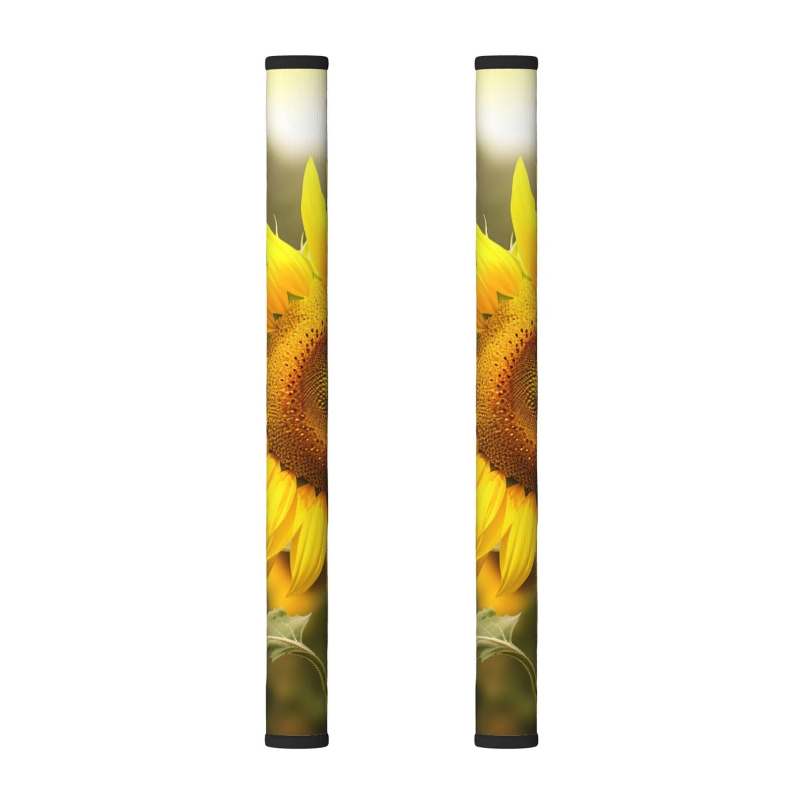 VGFJHNDF Refrigerator Door Handle Covers 2-Pack, Sunflower prin Printed Protect and Decorate for Fridge Ovens Dishwashers