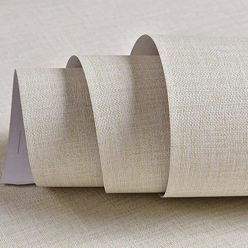 Papel pintado de lino de 23.6 pulgadas de ancho x 118 pulgadas de largo adhesivo adhesivo adhesivo para pared de vinilo adhesivo para decorar muebles y dormitorio