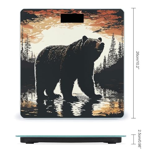 Báscula digital de baño de vidrio templado con sensor 400 lb miniatura 2