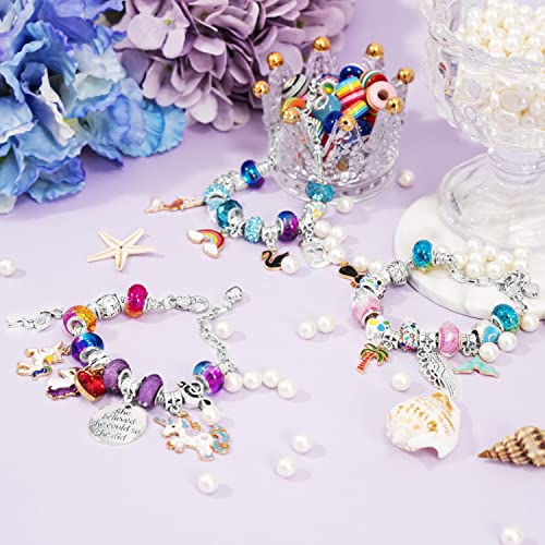 Doozx Bracelet Making Kit For Girls Jewelry Making Kit, Unicorn Teen Girl Gifts, Diy Crafts For Girls, Charm Gifts For Girls Toy, Christmas Arts And Crafts For Kids Ages 8-12, With A Unicorn Gift Box #TOP5