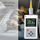 Pulox Pulsoximeter PO-600VET - Veterinär Oximeter zur Messung von SpO2 und Puls bei Tieren - für Tierarzt, Tierklinik und Heimgebrauch