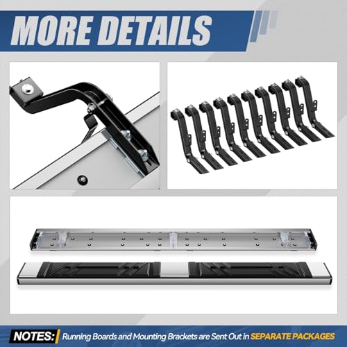Estribos laterales acero inox para Chevrolet/GMC 1988-2000 miniatura 6